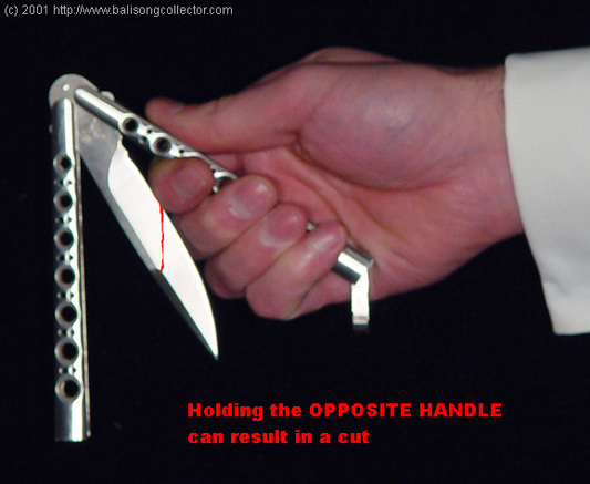 Practice safe butterfly knife practices