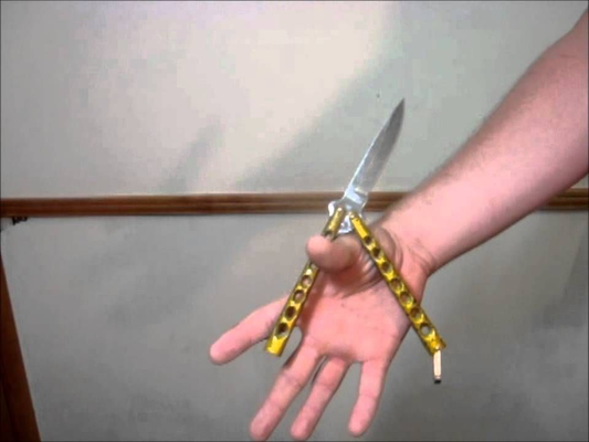 butterfly knife trainer balisong tricks