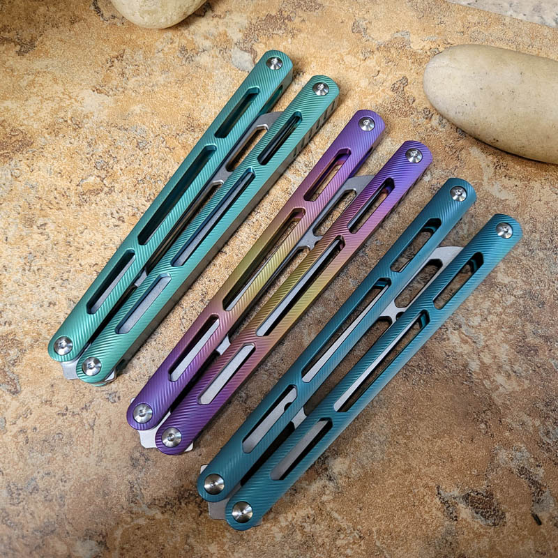 TheOne Tsunami Butterfly Knife Balisong Trainer Clone / - Winged Edge - TheOne