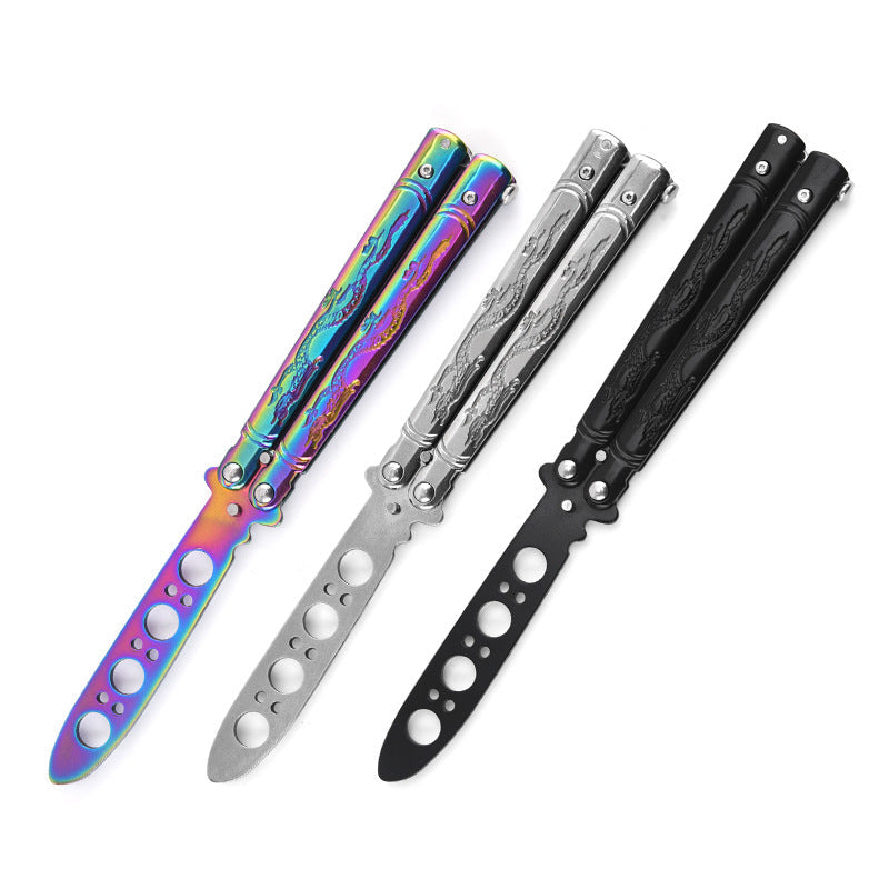 TheOne Basilisk Butterfly knife Trainer – Winged Edge Butterfly Knives &  Balisong Trainers
