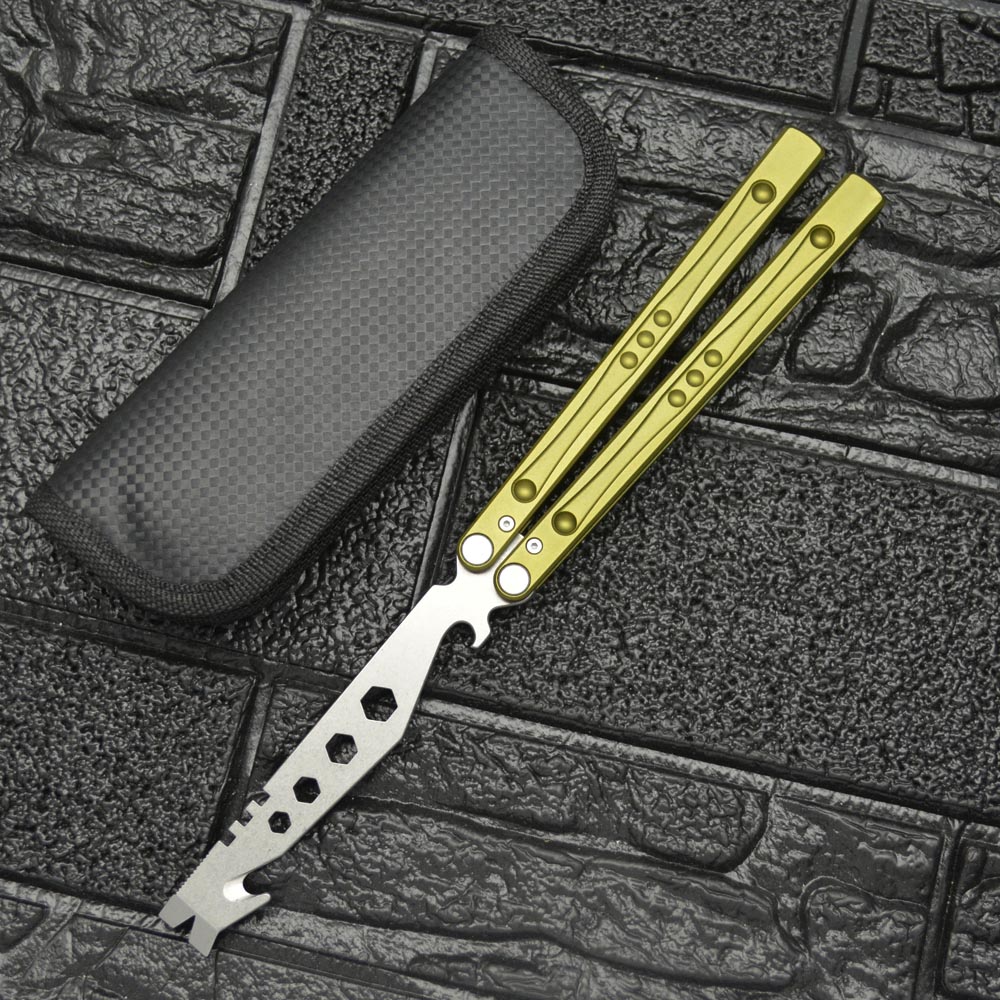Uncut Fancy Butterfly Knife Trainer (Comb + Bottle opener)