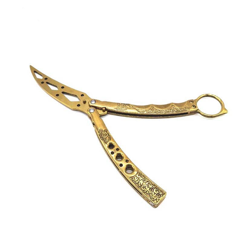 Golden AeroStrike Phantom Edge Butterfly Knife Trainer / - Winged Edge - Winged Edge