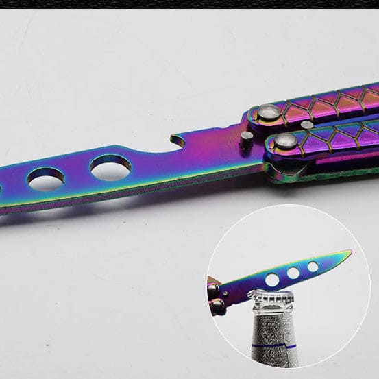 Dull Butterfly Knife Balisong Trainer / - Winged Edge - Winged Edge