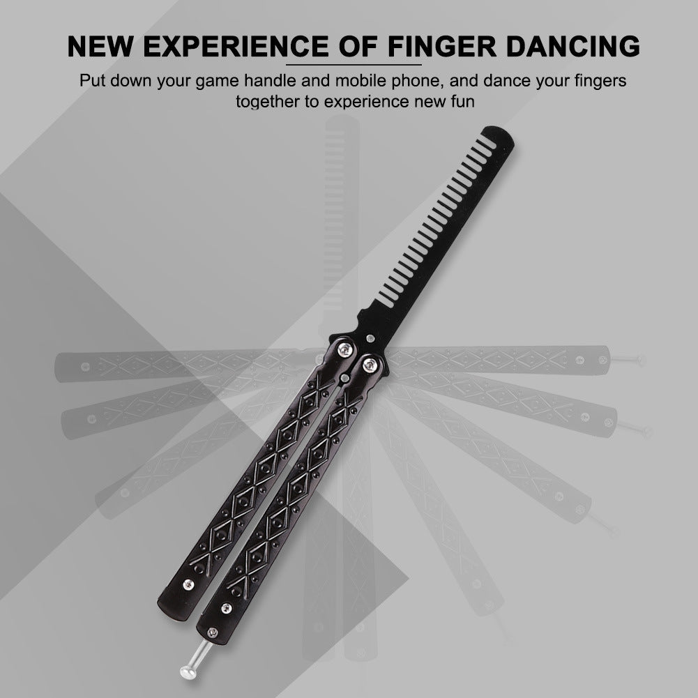 Butterfly Knife Trainer Dull Comb 100% Safe – Winged Edge Butterfly Knives  & Balisong Trainers