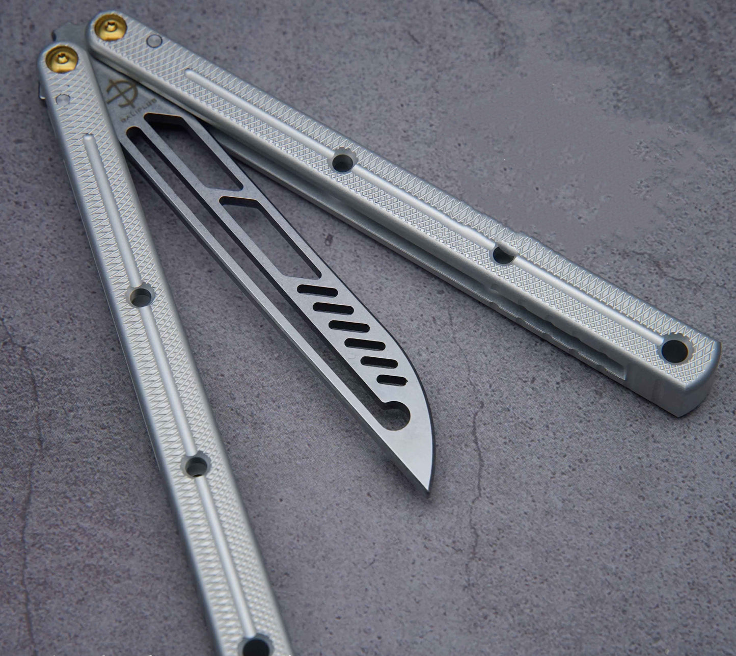 Baliplus Krake Raken (Kraken) V3 Balisong Butterfly Knife Trainer Clone / Aluminum Alloy - Winged Edge - Baliplus