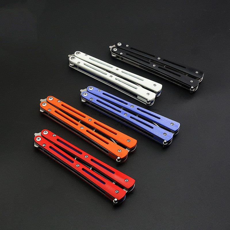 Butterfly Knife Trainer G10 Handle / - Winged Edge - Winged Edge