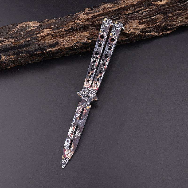 Doppelspitziger Butterfly-Messer-Trainer