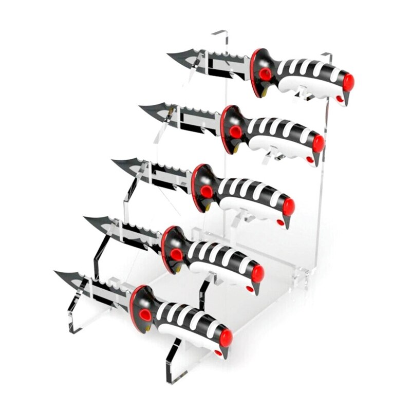 Transparent Butterfly knife Display Stand / - Winged Edge - Winged Edge