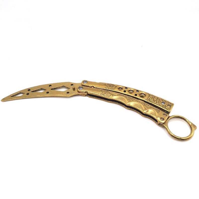 Golden AeroStrike Phantom Edge Butterfly Knife Trainer / - Winged Edge - Winged Edge
