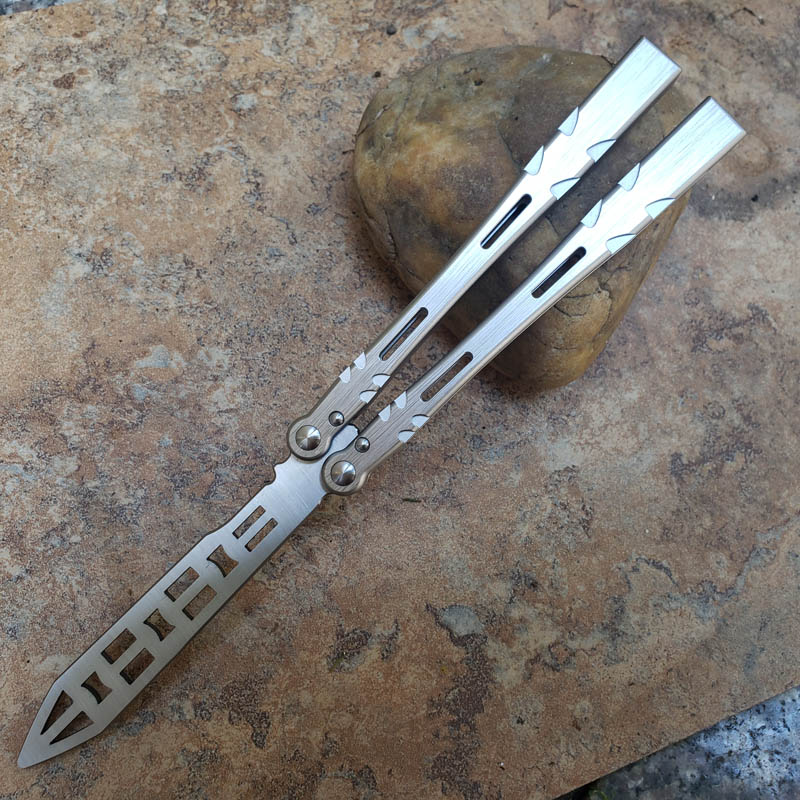 Kitchen Appliances - Winged Edge Spear Point Balisong Butterfly Knife Trainer