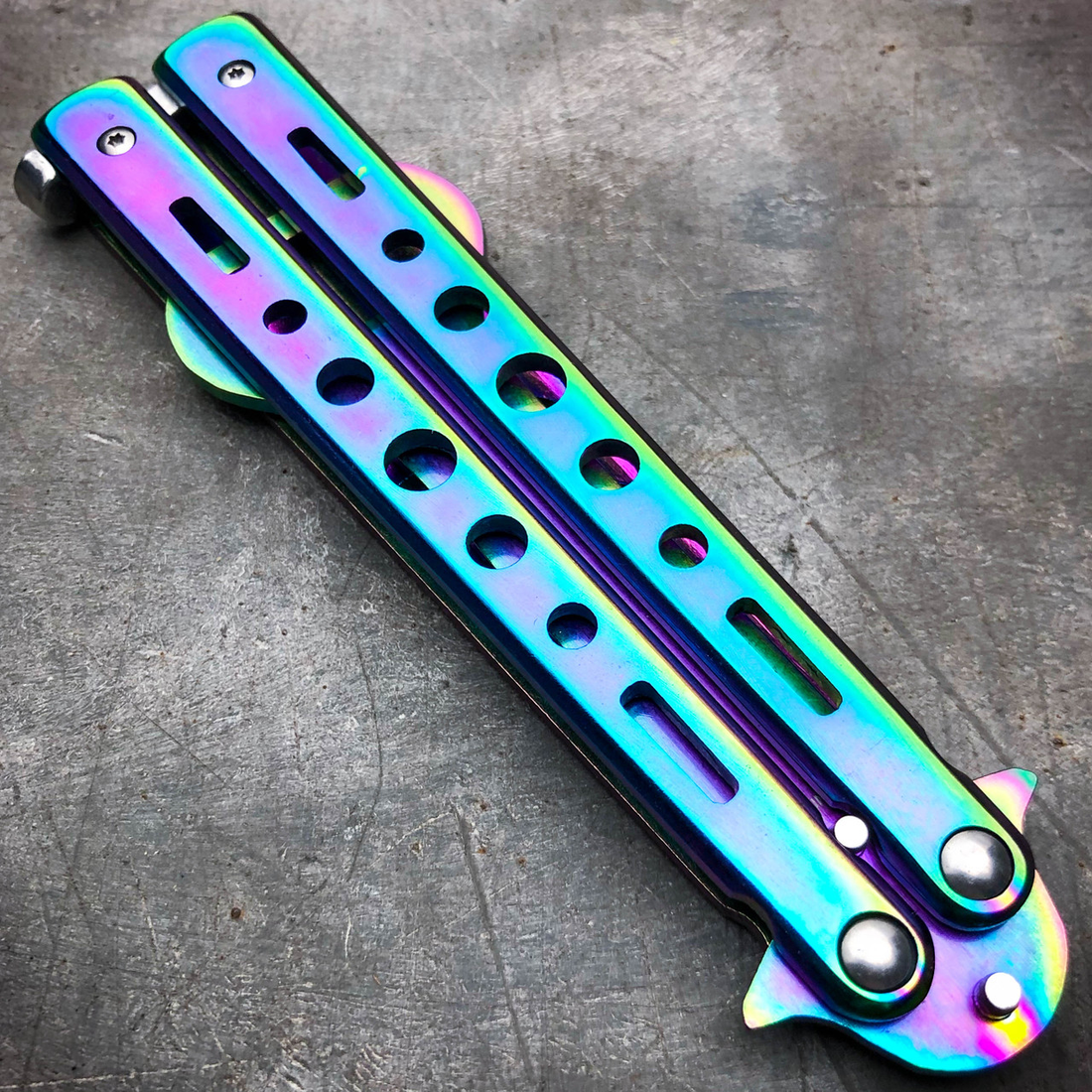 butterfly knife trainer rainbow