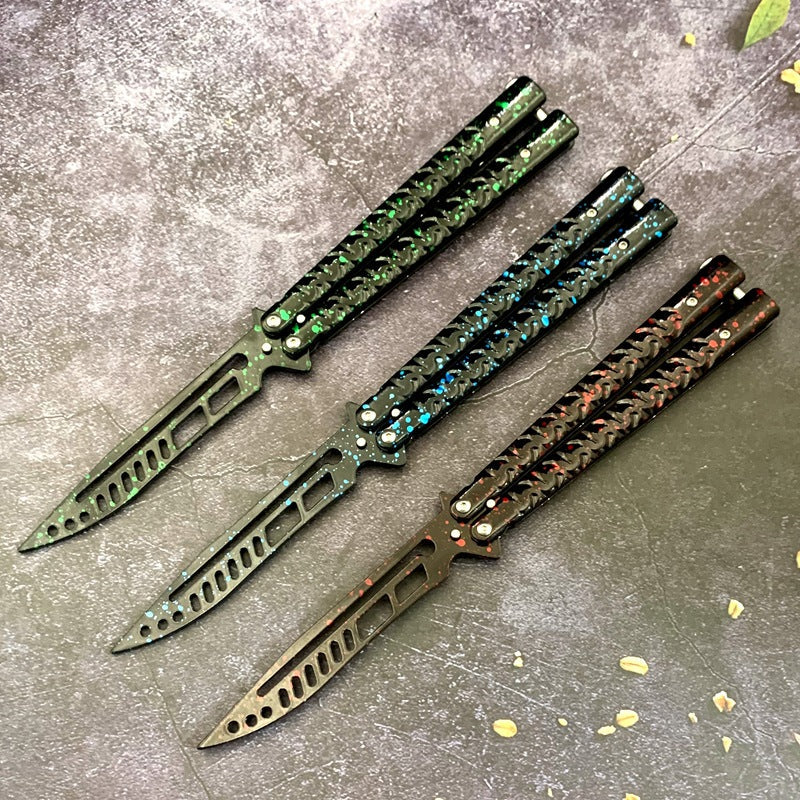Pattern Galaxy Butterfly Knife Trainer / - Winged Edge - Winged Edge