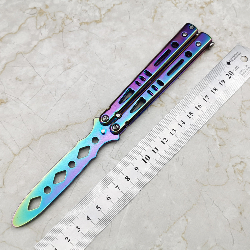 V10 Butterfly Arc Angel Butterfly Knife Trainer / Shiny Rainbow - Winged Edge - Winged Edge