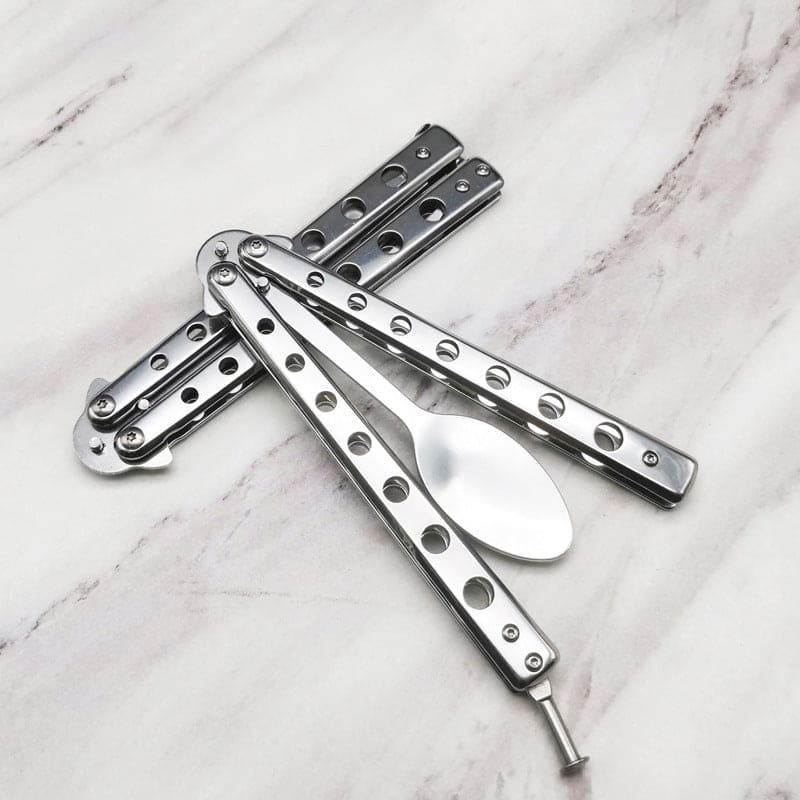 Spoon & Fork Butterfly Knife Trainer / - Winged Edge - Winged Edge