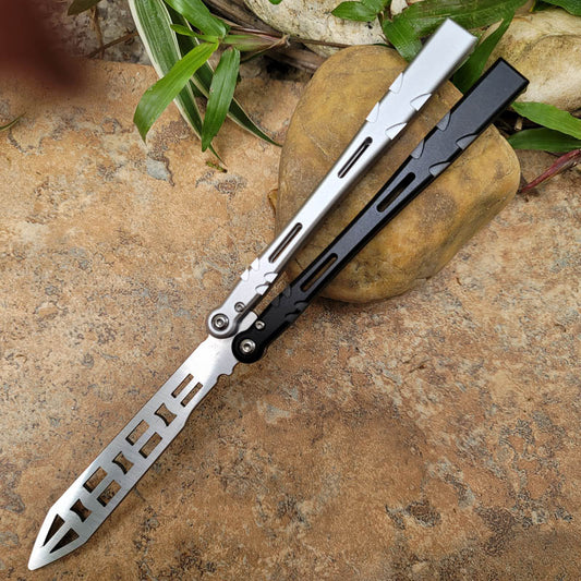 Kitchen Appliances - Winged Edge Spear Point Balisong Butterfly Knife Trainer