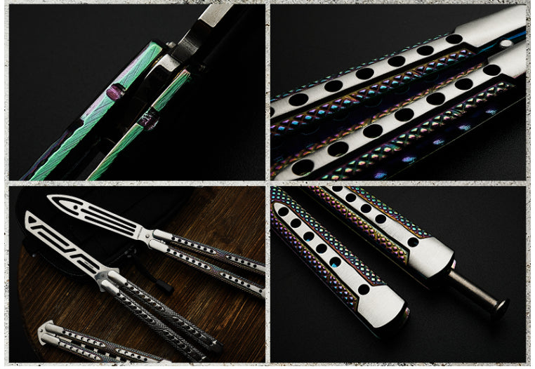 HoneyComb Balisong Butterfly Knife Trainer / - Winged Edge - Winged Edge