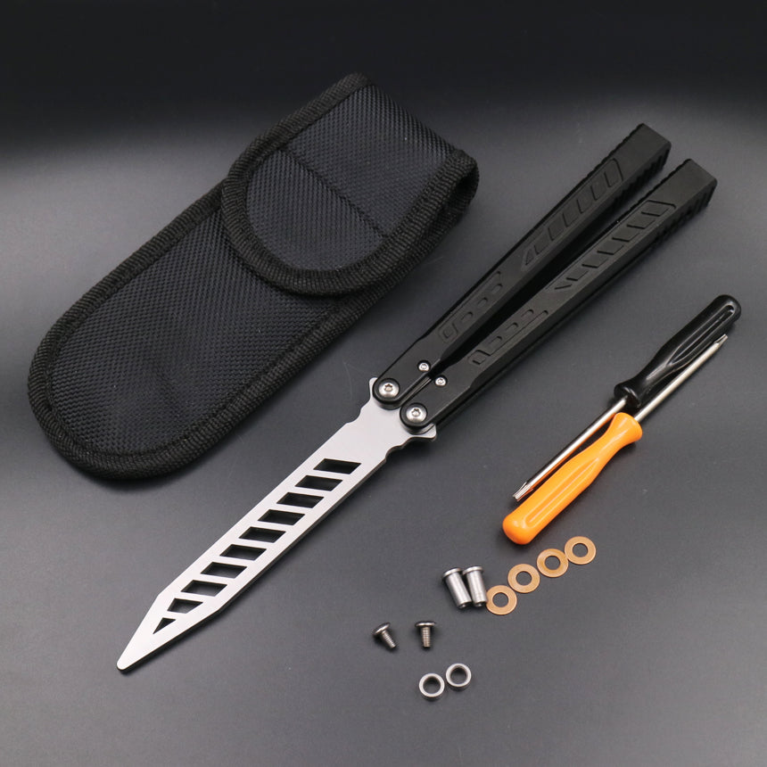 TheOne Falcon Butterfly Knife Trainer / Midnight Black - Winged Edge - TheOne
