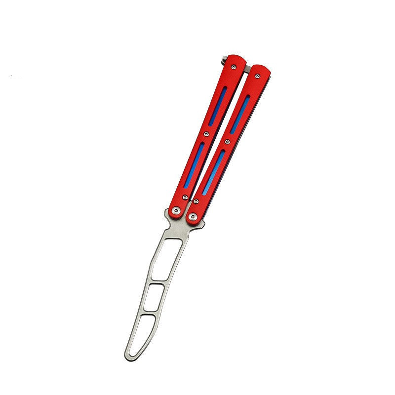 Butterfly Knife Trainer G10 Handle / Red - Winged Edge - Winged Edge