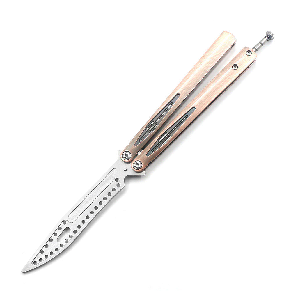 High Quality Styled Butterfly Knife Trainer / Ancient bronze - Winged Edge - Winged Edge