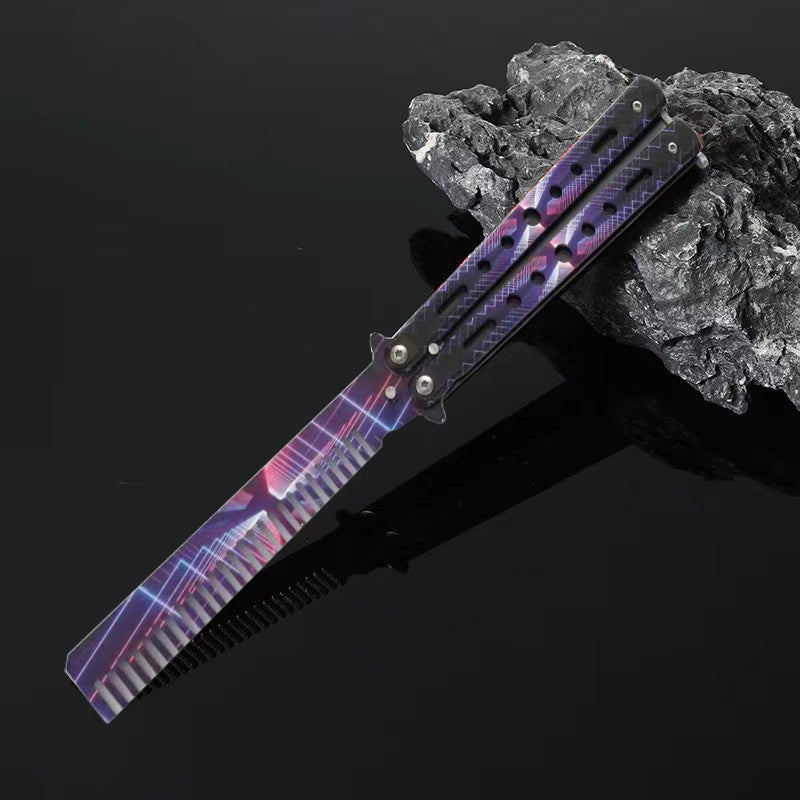 Comb Butterfly Knife Trainer / Dazzle - Winged Edge - Winged Edge