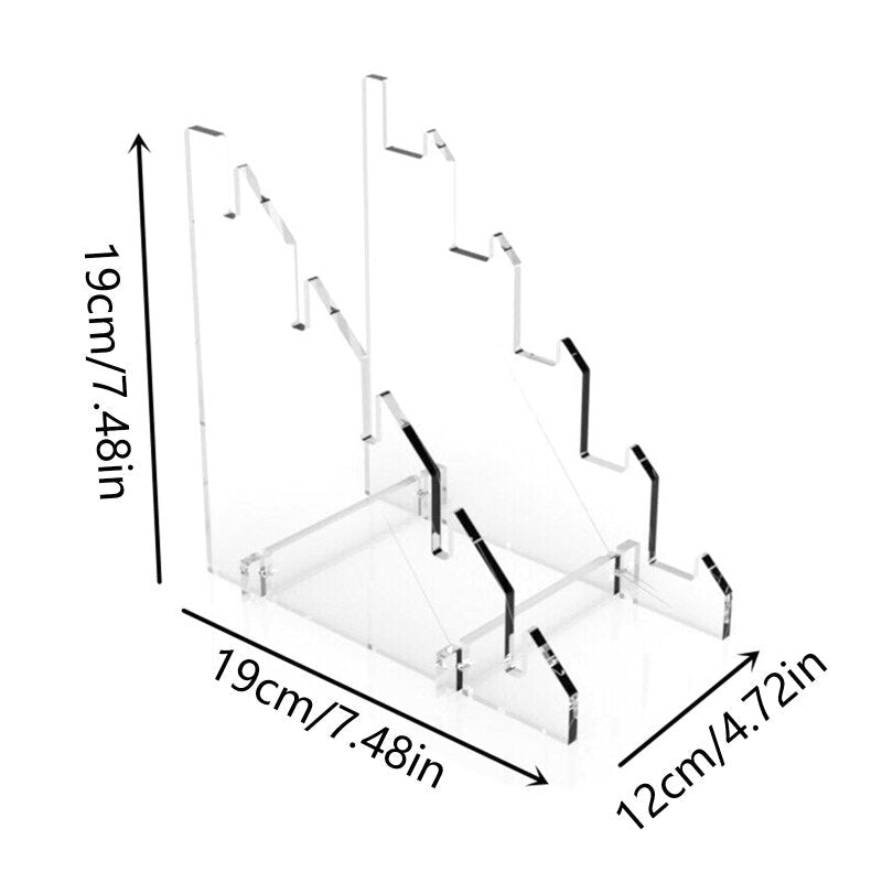 Transparent Butterfly knife Display Stand / - Winged Edge - Winged Edge