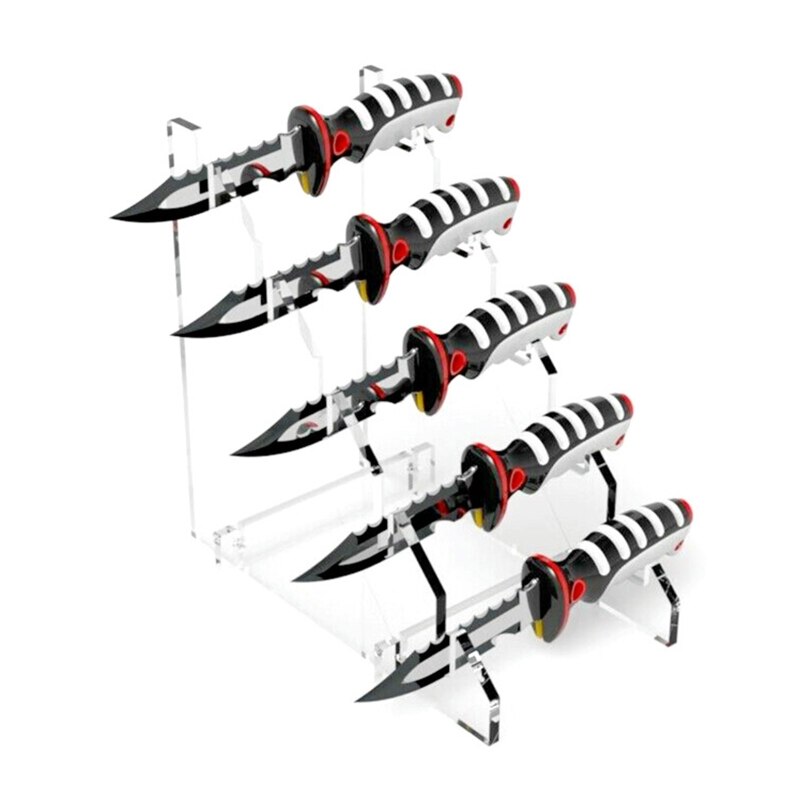 Transparent Butterfly knife Display Stand / - Winged Edge - Winged Edge