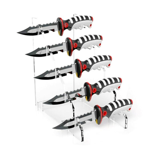 Transparent Butterfly knife Display Stand / - Winged Edge - Winged Edge